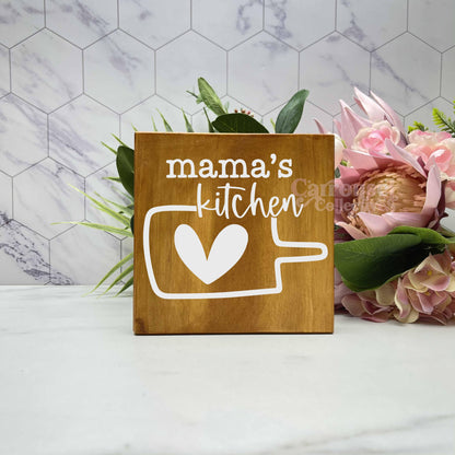 Mama's kitchen, kitchen wood sign, kitchen decor, home decor
