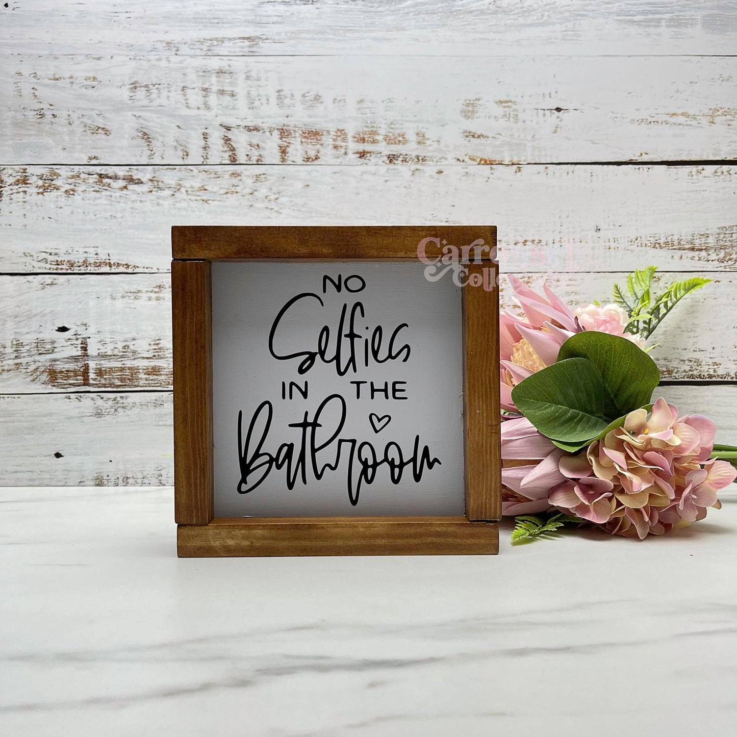 No selfies in the bathroom framed bathroom wood sign, bathroom decor, home decor