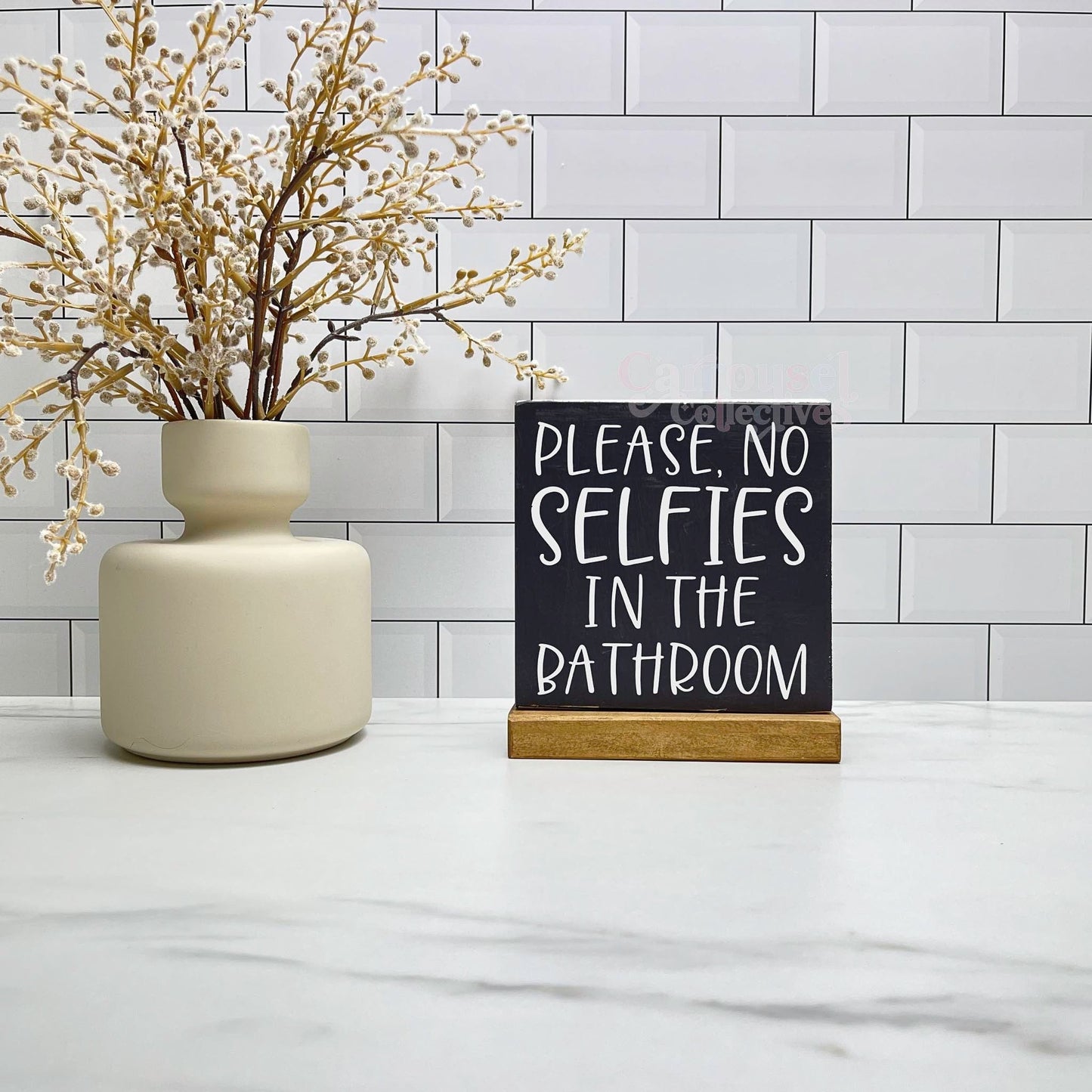 No selfies in the bathroom wood sign, bathroom wood sign, bathroom decor