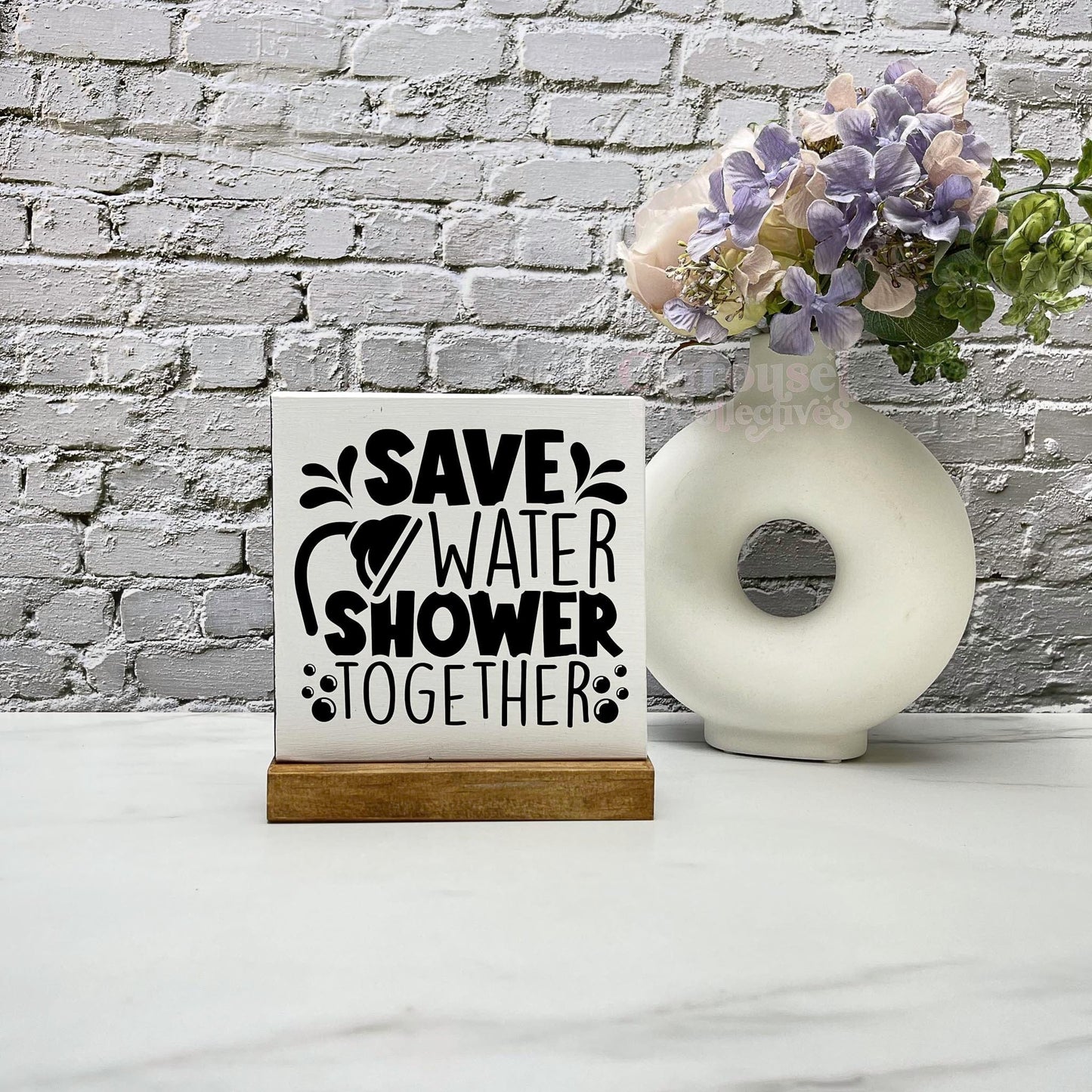Save water shower together wood sign, bathroom wood sign, bathroom decor