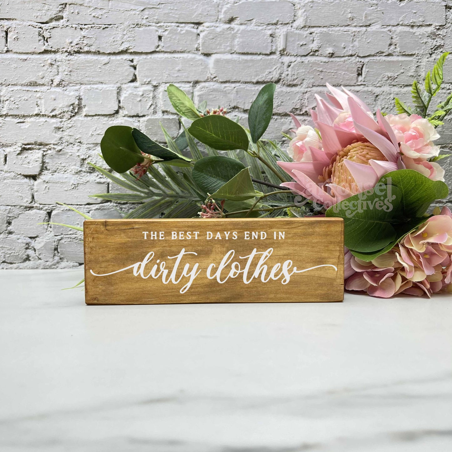 Best days end in dirty clothes, laundry wood sign, laundry decor, home decor