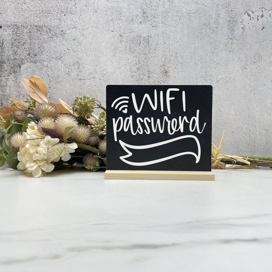 Welcome Wifi Chalkboard, Wifi sign, fill in wifi board, airbnb sign, home wifi